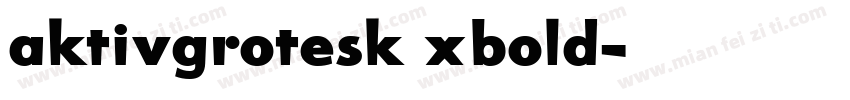 aktivgrotesk xbold字体转换